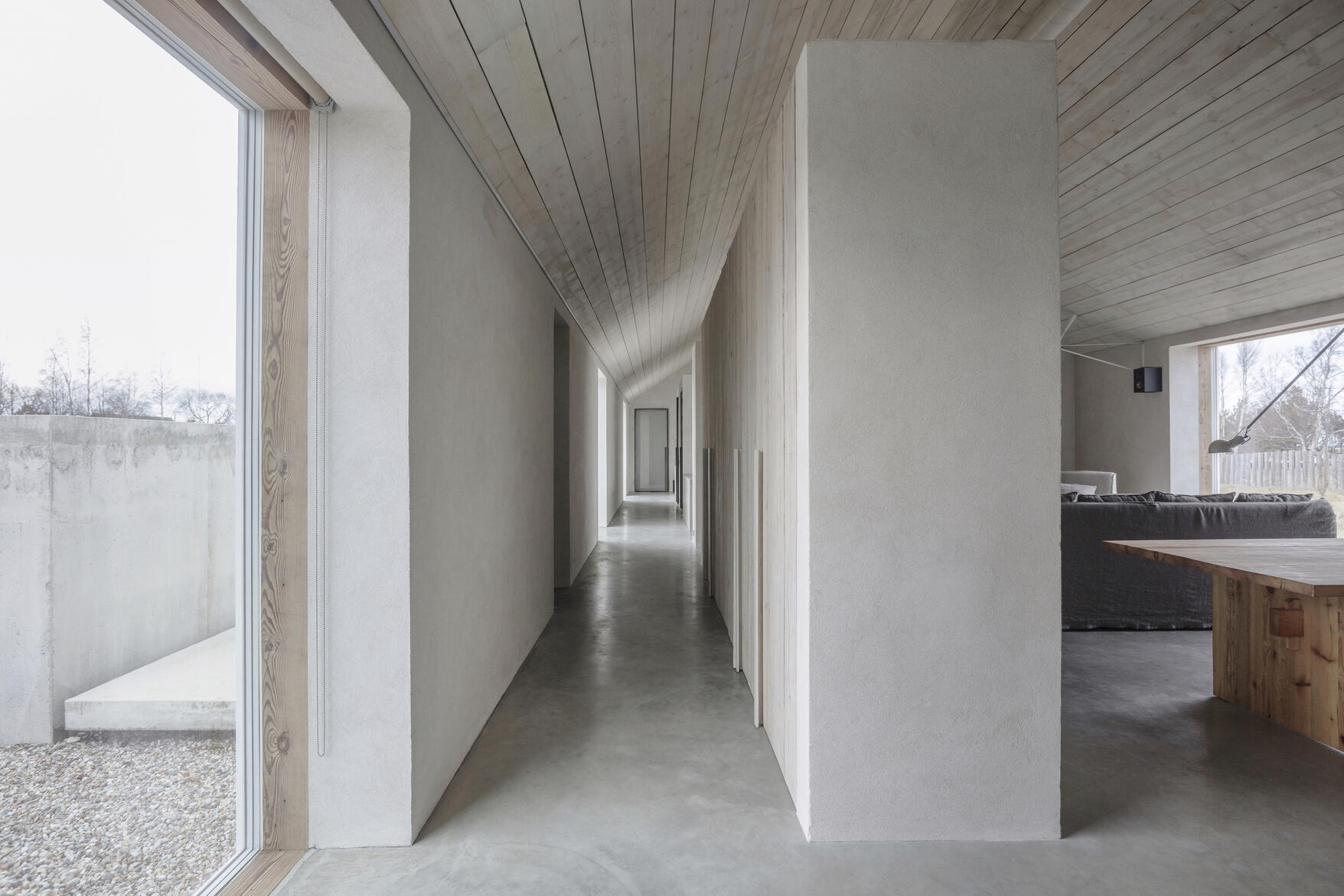Salt house - Brigita Bula architects - semi-transparent space